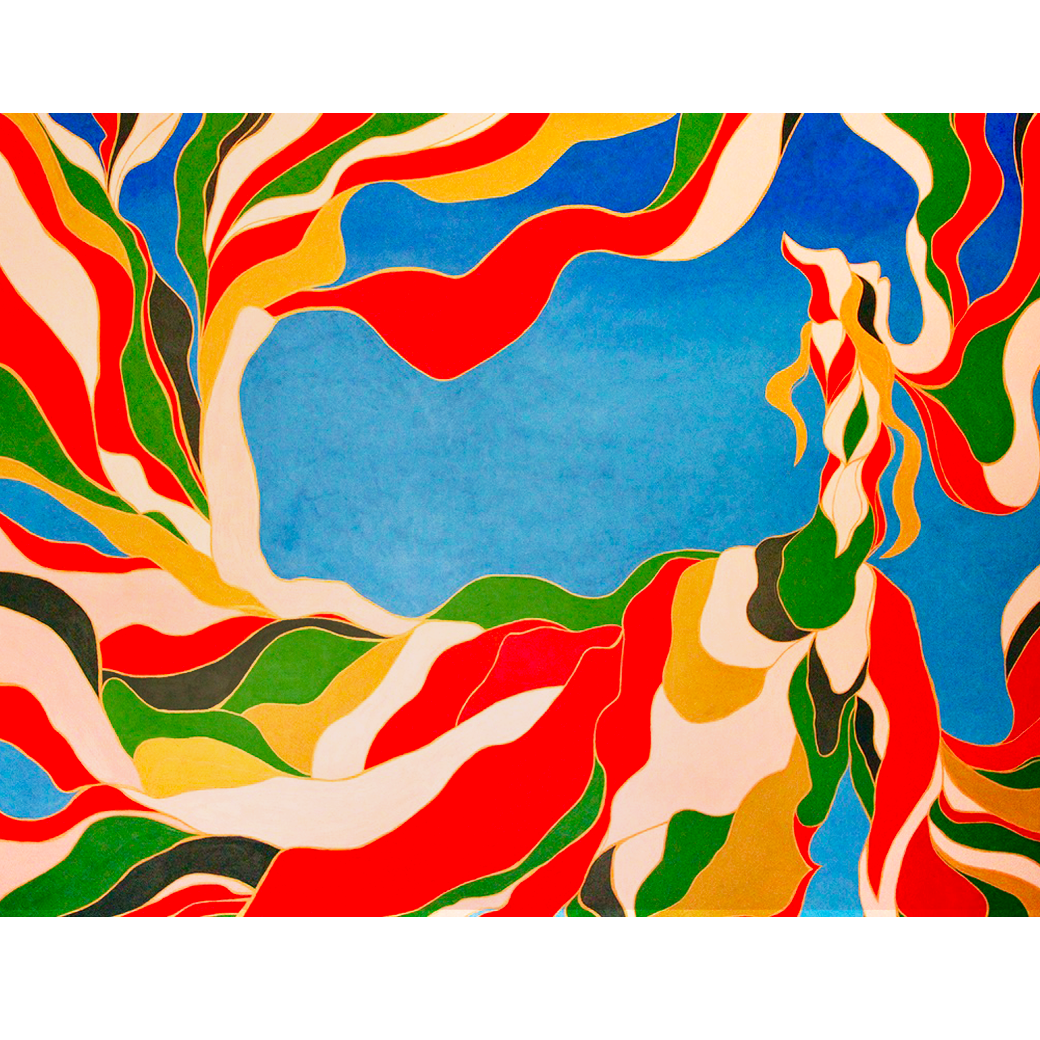 the way home 48x36 bird contemporary abstract large colorful acrylic painting nevenka morozin art
